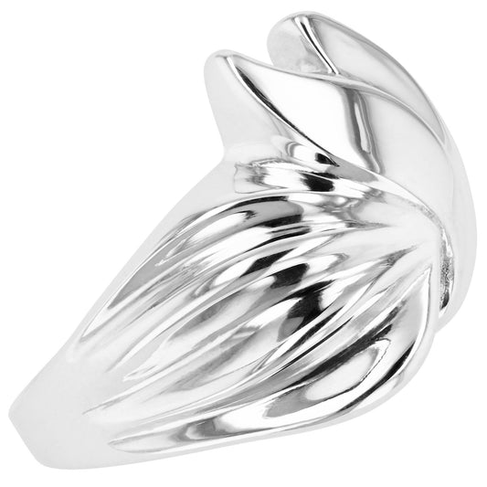 "Flame" Ring in 925 Sterling Silver